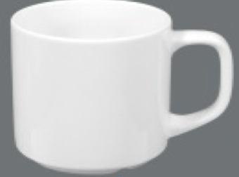 Фарфоровая кружка с ручкой 0,25л MenüMobil 1129 в ШефСтор (chefstore.ru)